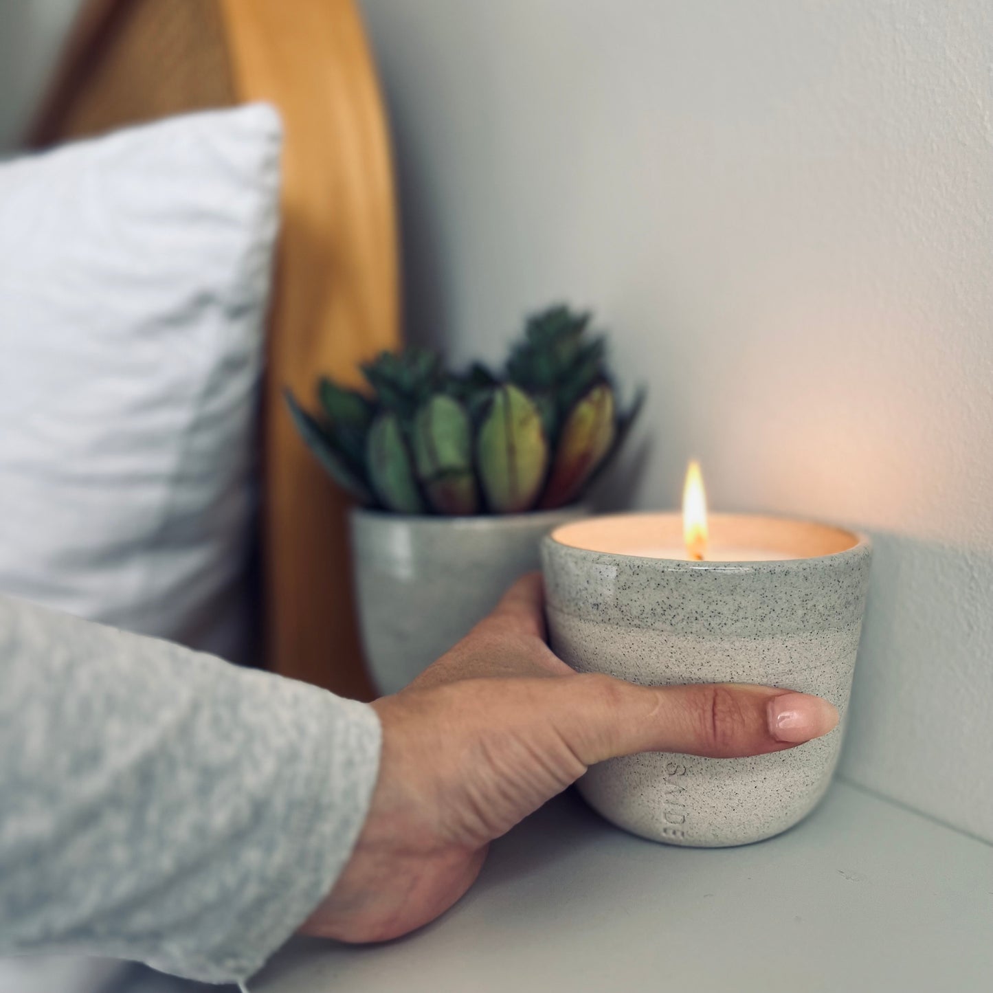 aromatherapy ceramic candle