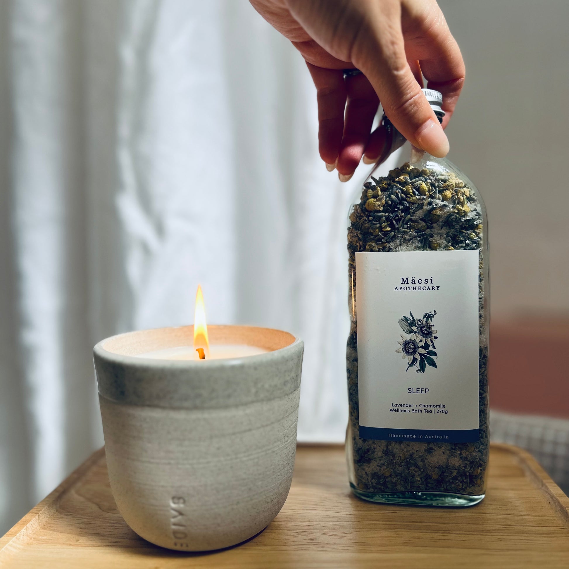 aromatherapy ceramic candle at the calm store