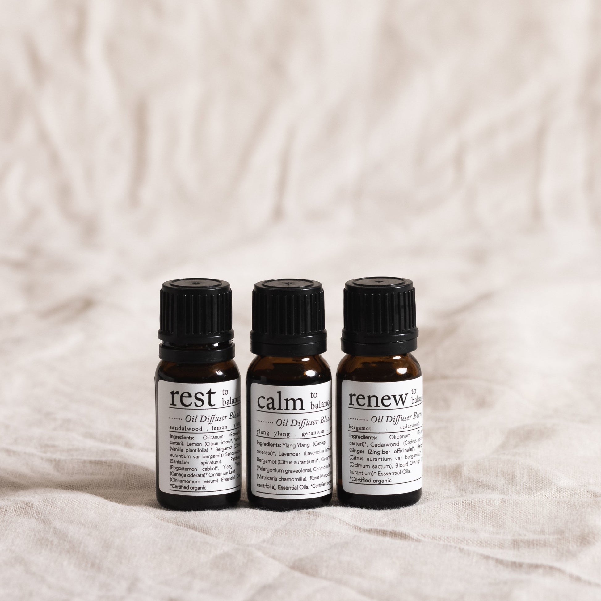 organic essential oil blends at the calm store